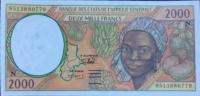 p503Nc from Central African States: 2000 Francs from 1995